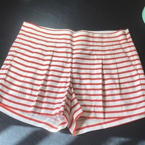 J.Crew red and white striped shorts!!!